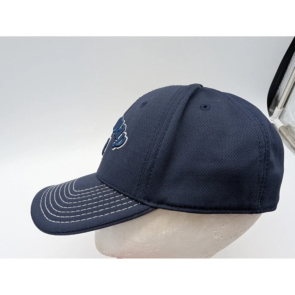 Callaway Golf Hat Navy Blue New Era Medium-Large Mesh Stretch Fit Cap